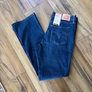 Levi's Blue Bootcut Jeans Classic Mid Rise 10M 30x32
